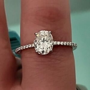 🆕 Luxury Moissanite Diamond engagement Band Anniversary Ring Size 10